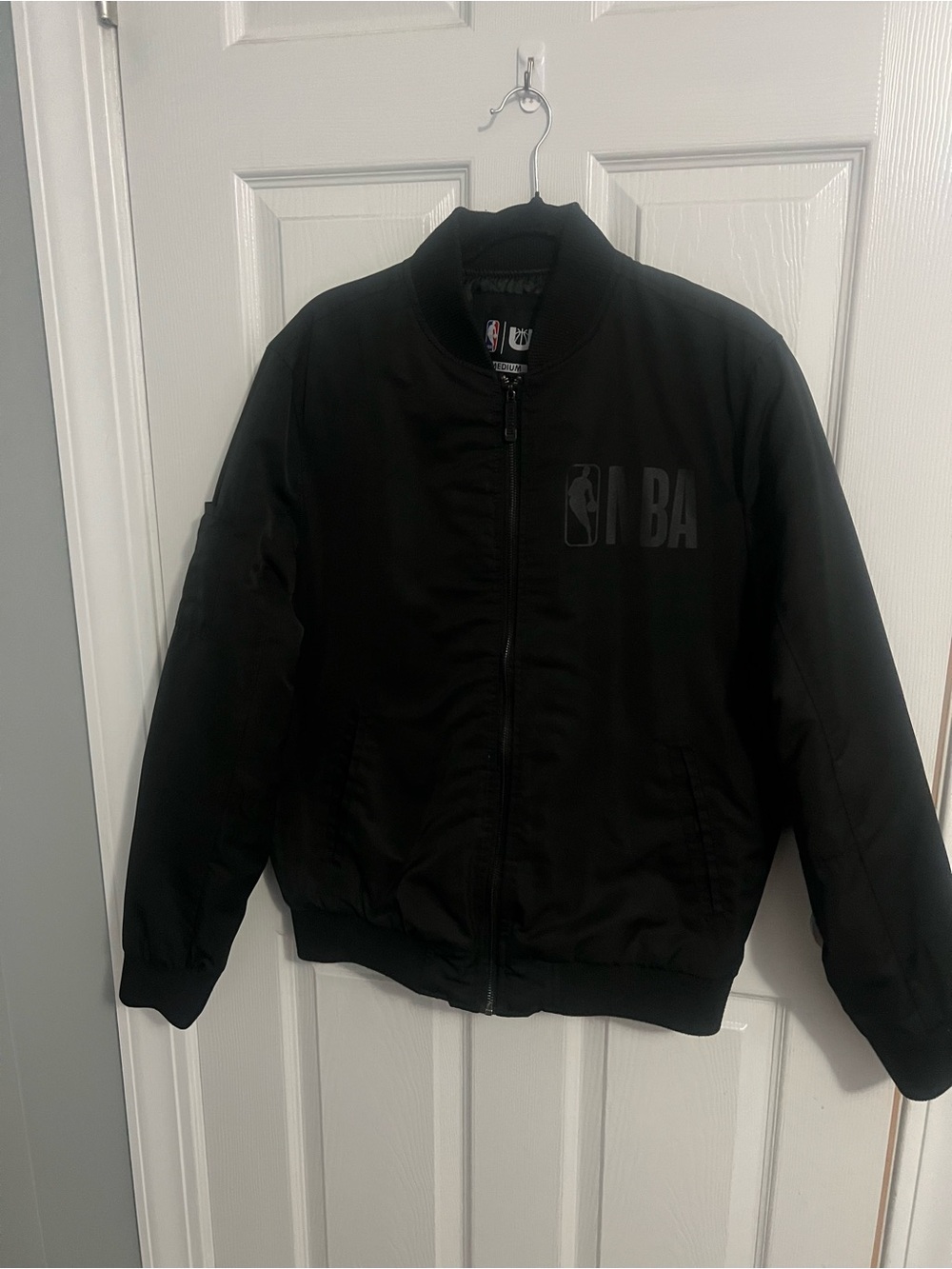 NBA Black Puffer Jacket for Kids
